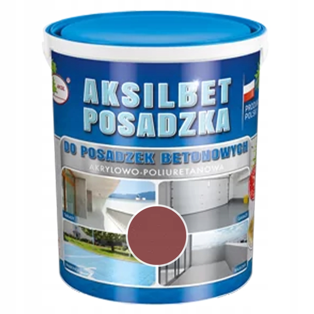 Farba do posadzki Aksil Aksilbet Posadzka Czerwony 5L