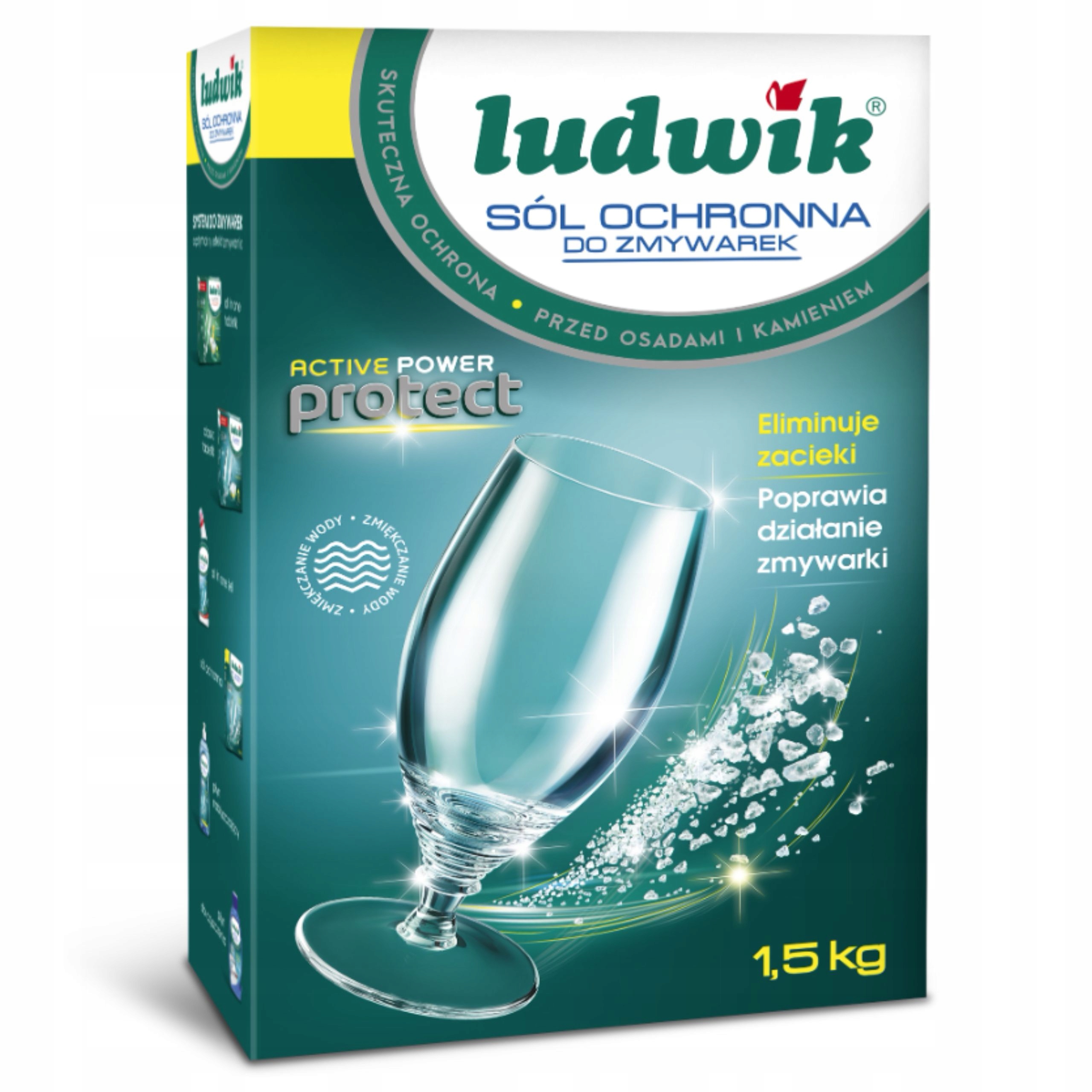 LUDWIK SÓL OCHRONNA DO ZMYWARKI CHRONI PRZED OSADAMI KAMIENIEM 1,5 KG