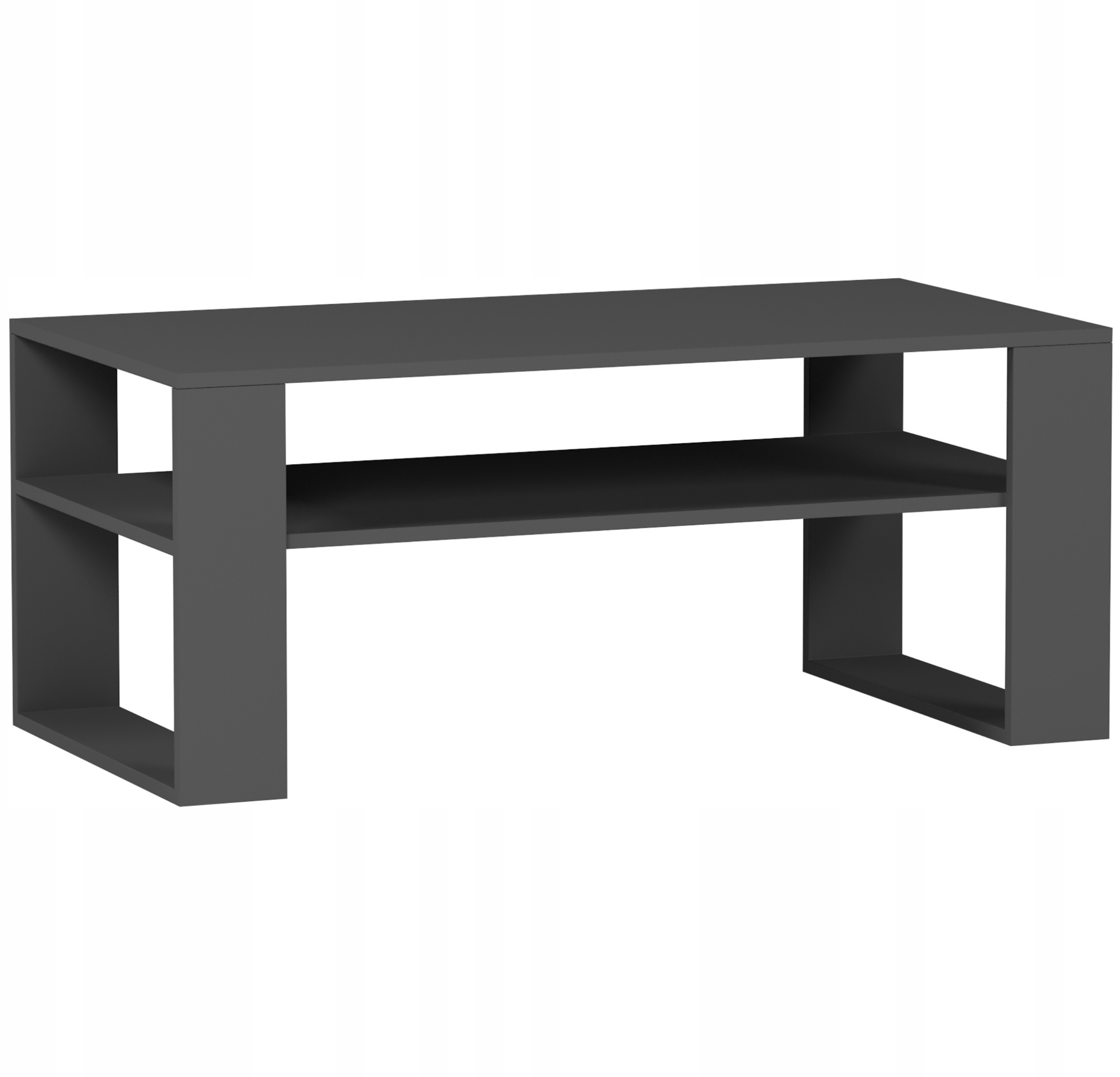 Meble Stolik kawowy ława półka 90x58x55cm produkt polski A-5 ANTRACYT