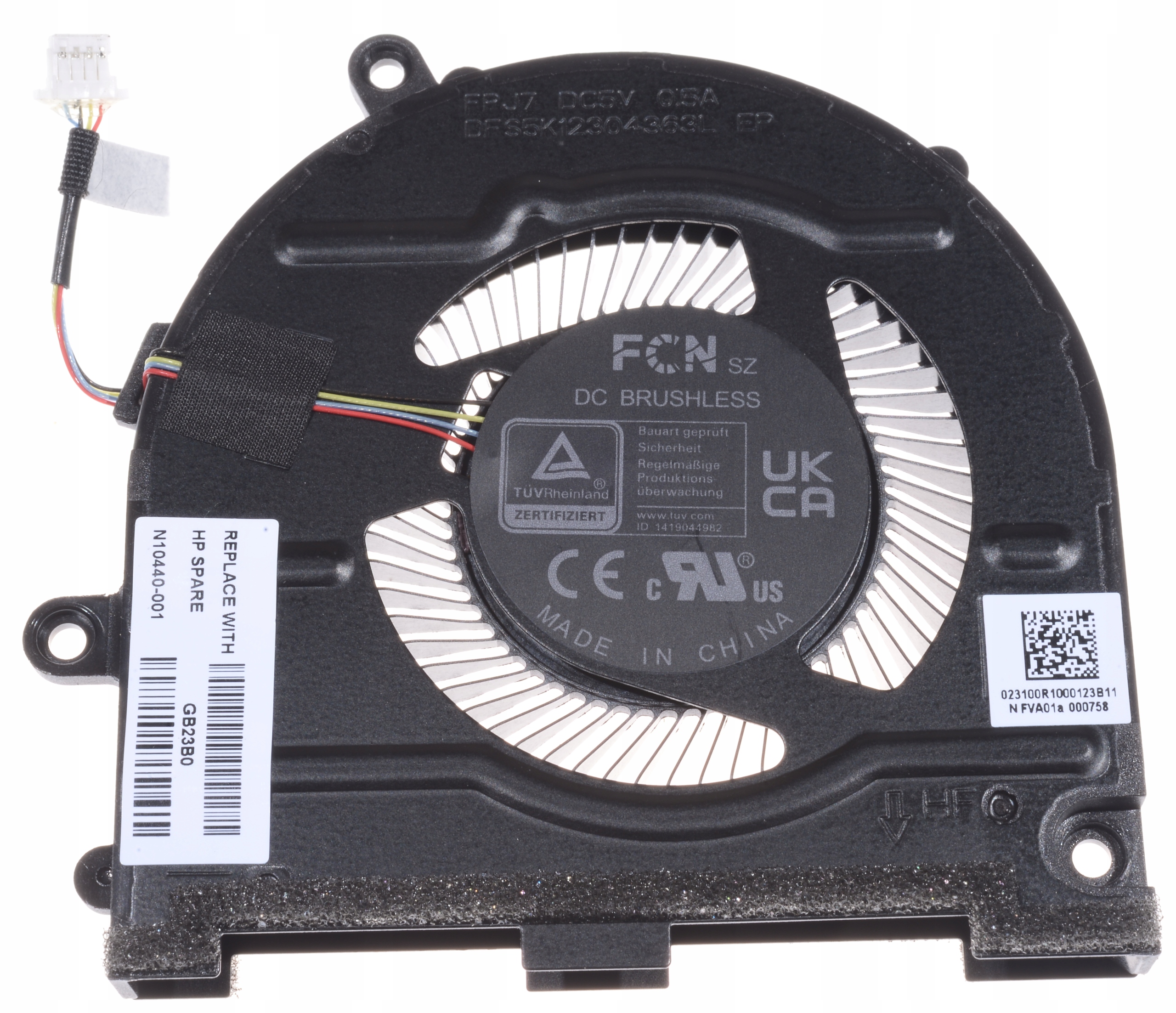 ventilátor FPJ7 N10440-001 Cpu TPN-W154 Hp Pavilion Plus 14-eh