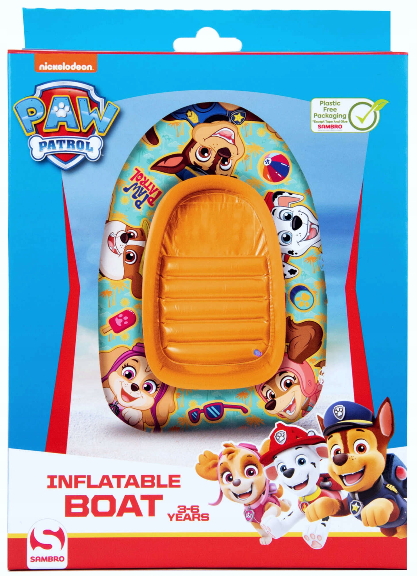 PSI PATROL ZESTAW DO ZABAWY W WODZIE KOŁO RĘKAWKI PIŁKA PONTON 100x60 CM Model Dmuchany zestaw