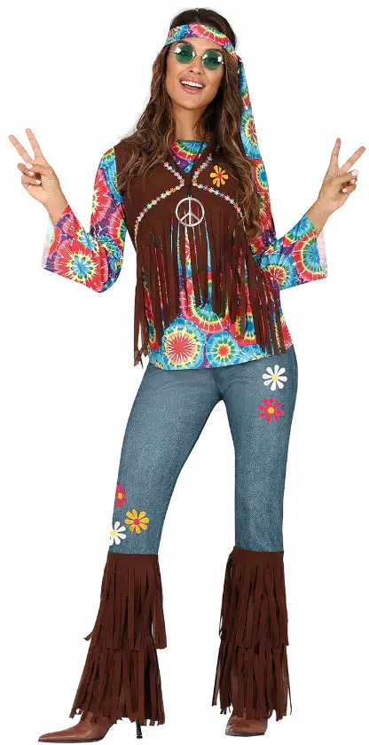 Kostým Hippie Děti Květiny Hippie Hippisi Karneval Převlek
