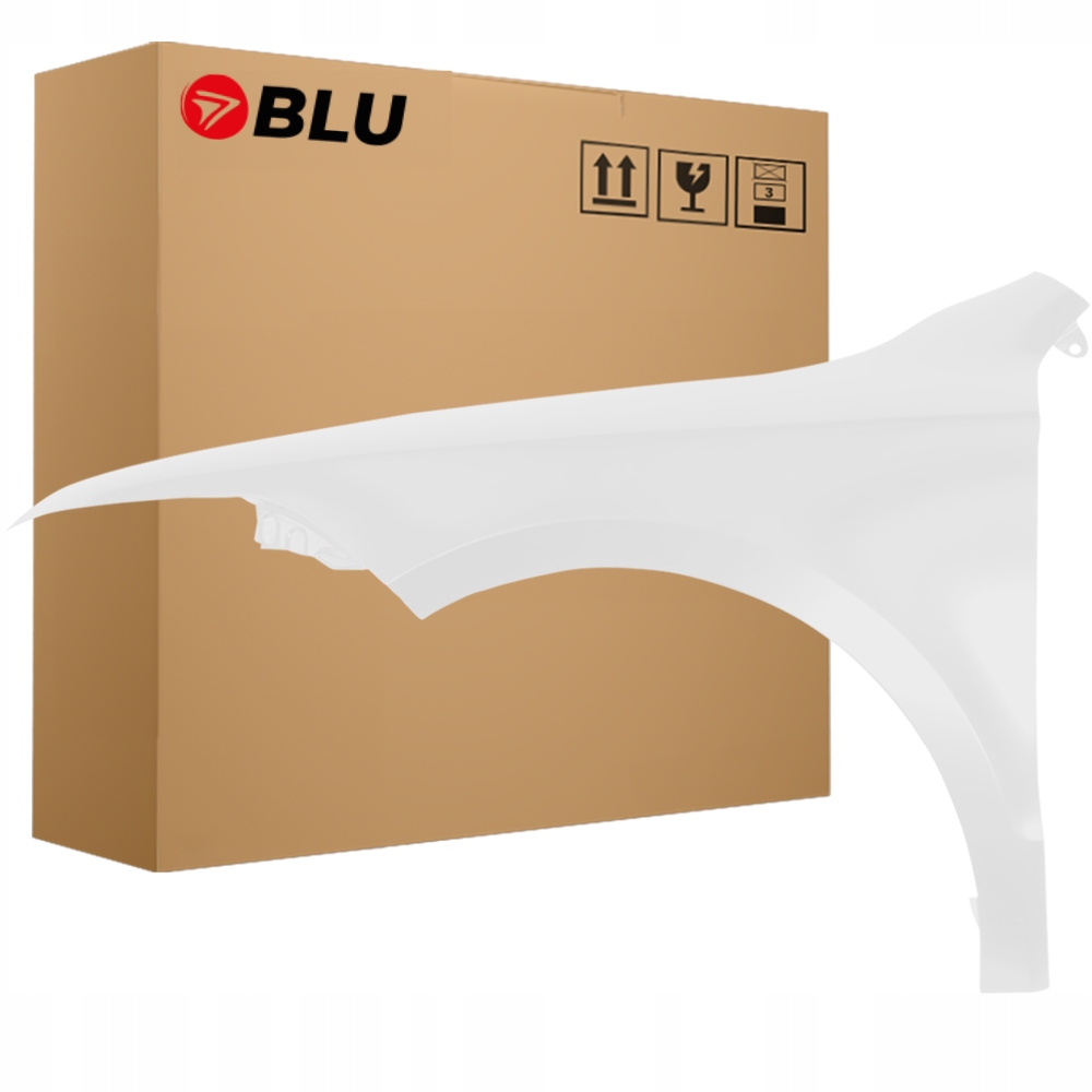 Blu Blatník Škoda Superb II 3T LF9E levý bílý 08-13 přední CandyWeiss