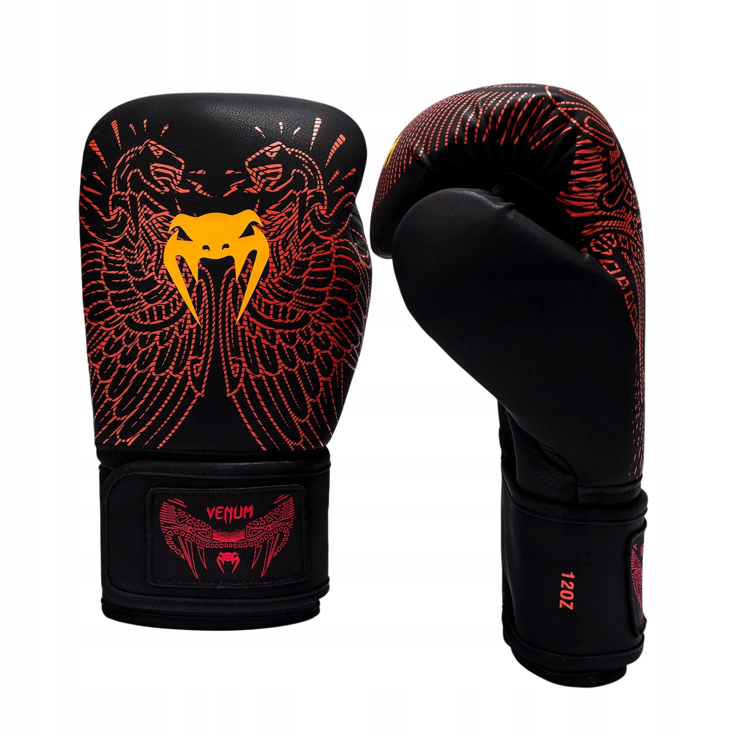 Venum Boxerské rukavice Quetzal Fury Black/Fury Red 14OZ