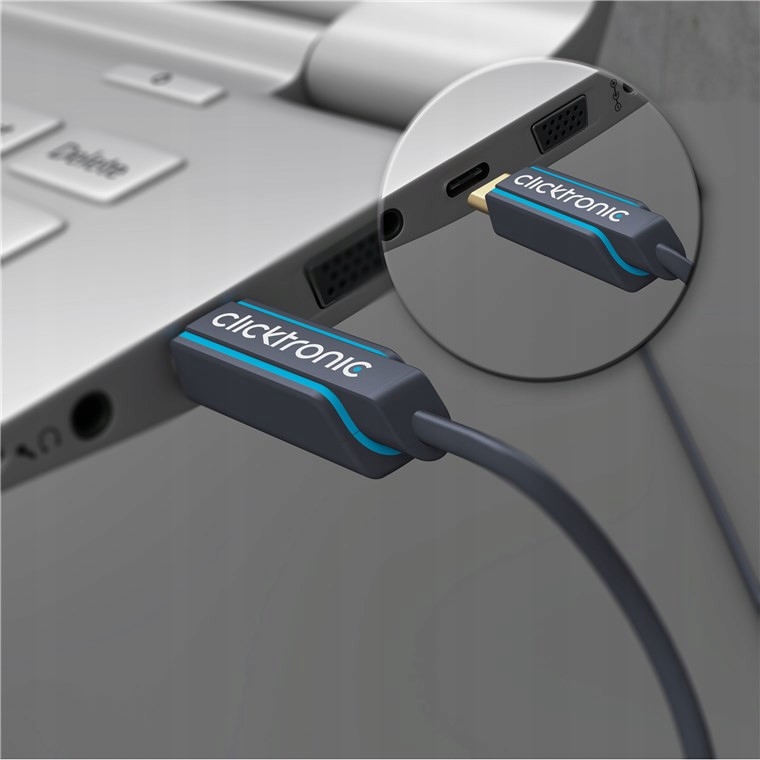Kabel przewód USB-C / DisplayPort 1m Długość kabla 1 m