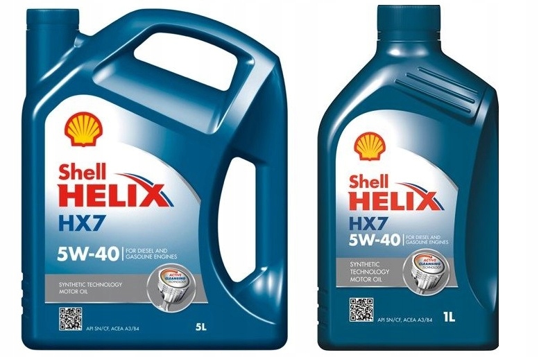 

Shell Helix HX7 5W-40 5L 4+1