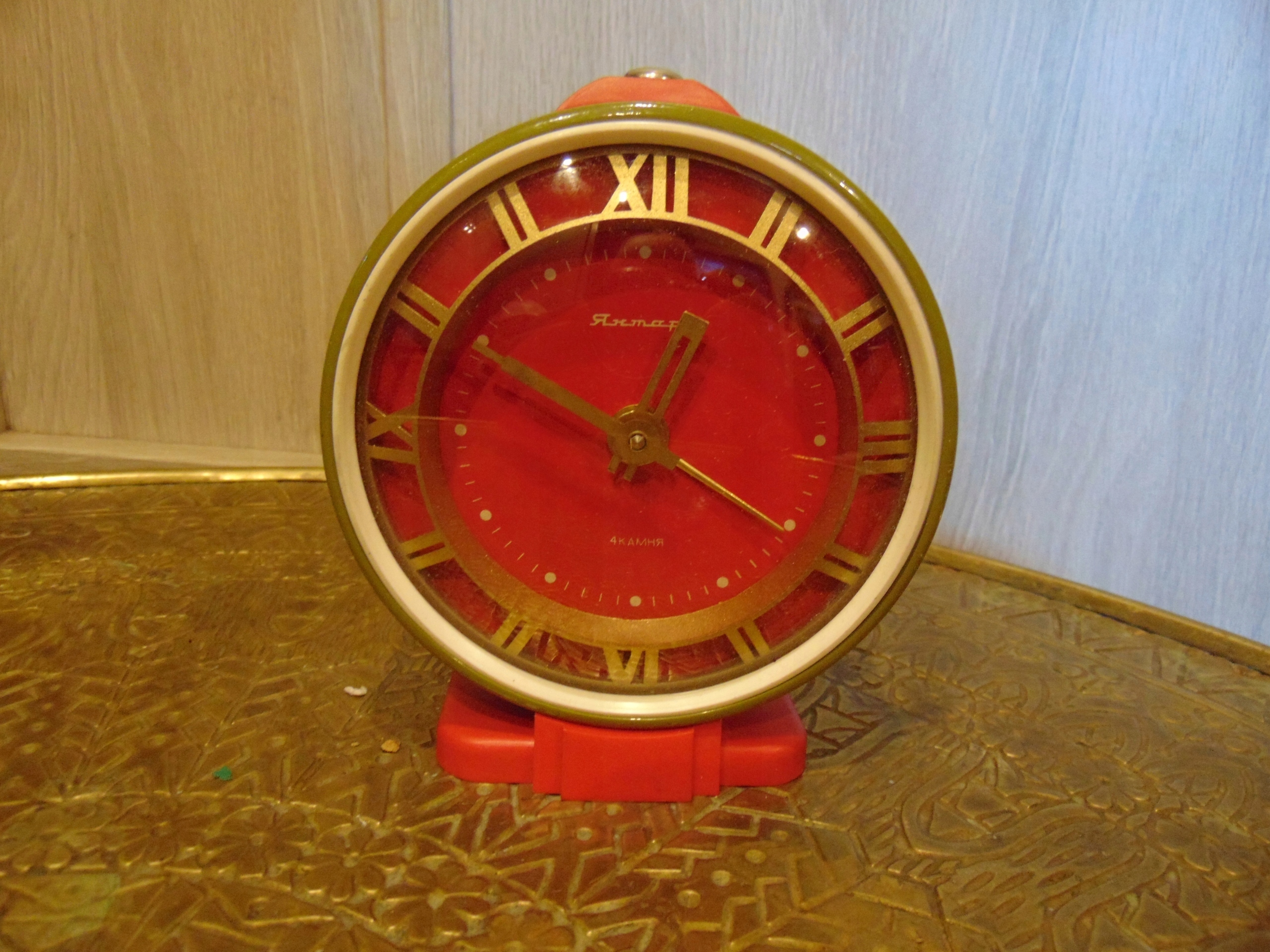 Zegar budzik Jantar,vintage
