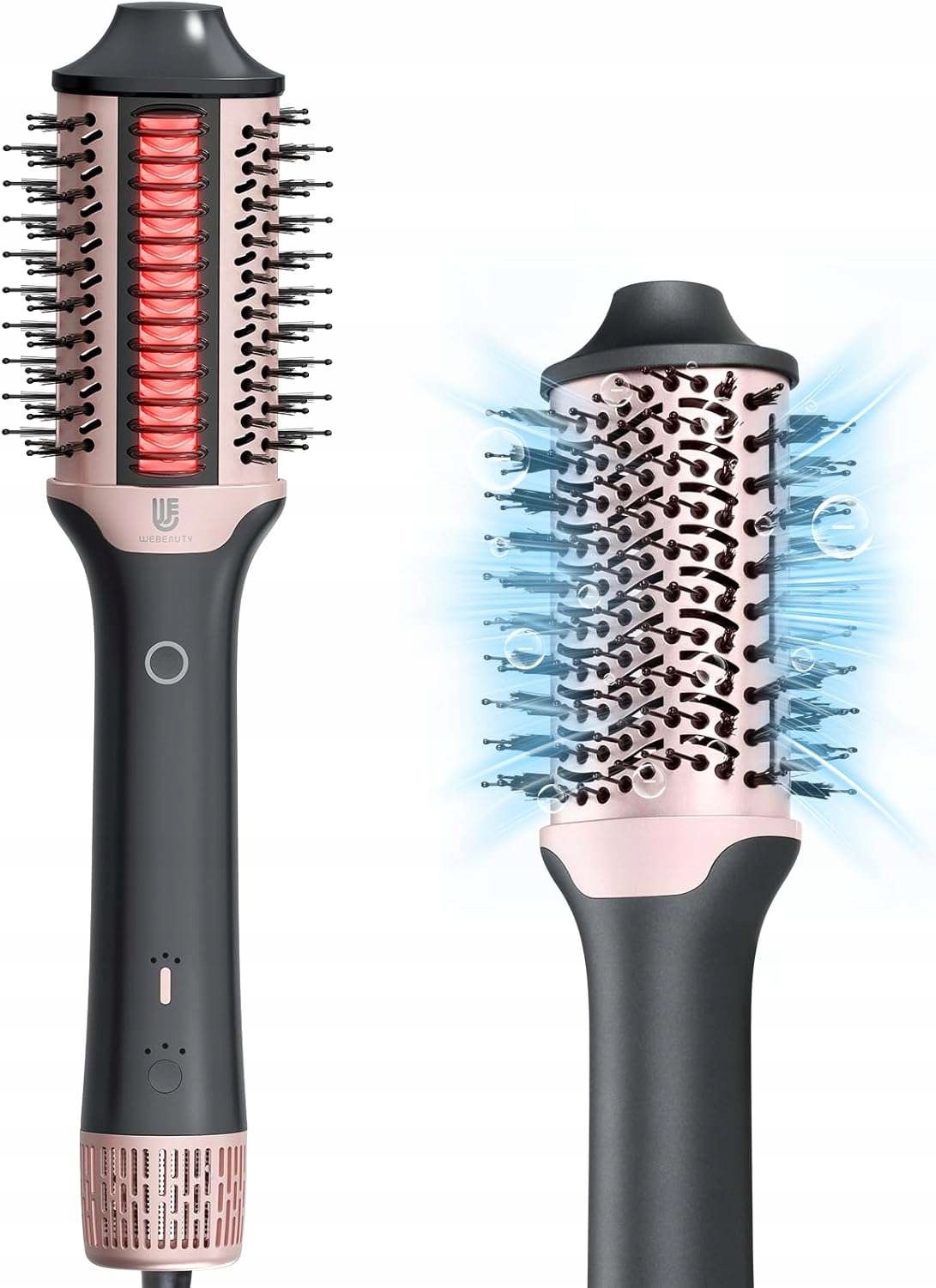Webeauty Vysoušeč vlasů kartáč žehlička na vlasy 2V1 110000 ot/min
