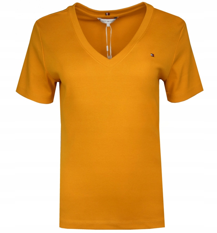 Tommy Hilfiger dámské tričko Slim, oranžové, L