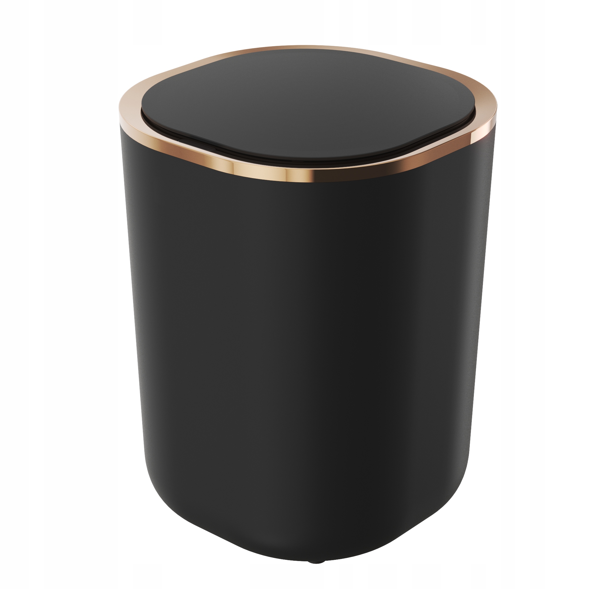 Odpadkový Koš Bezdotykový Koupelnový Do Toalety 12L Černý Rosegold