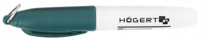 HOGERT WODOODPORNY MARKER PERMANENTNY PISAK BUDOWLANY OKRĄGŁY ZIELONY 1szt.