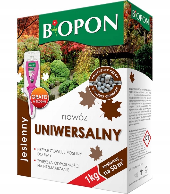 

Nawóz jesienny Biopon 1kg Uodparnia Na Przymrozki