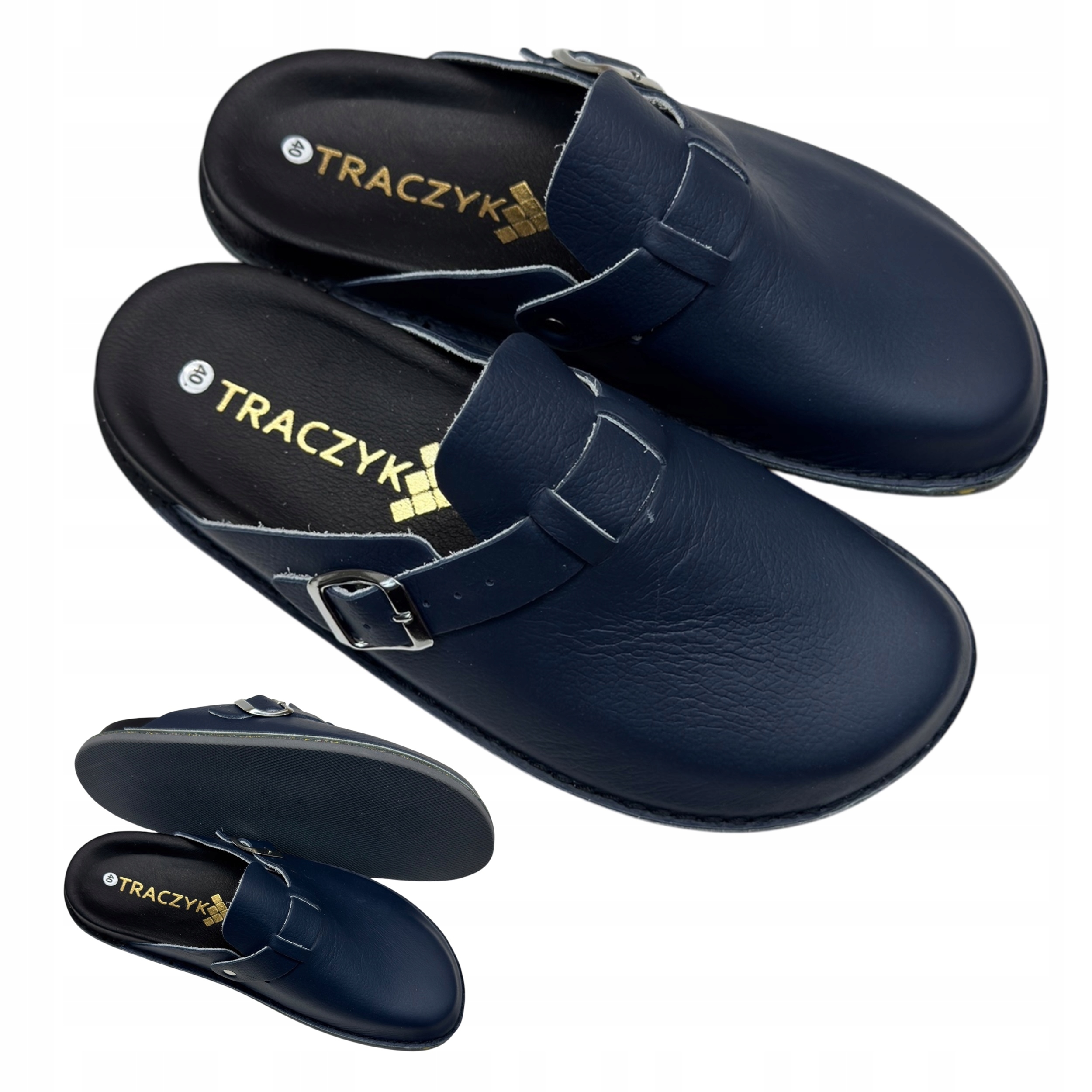 Nazouváky Traczyk Pánské Tmavě Modré Ortopedické Lícové Kůže vel. 35