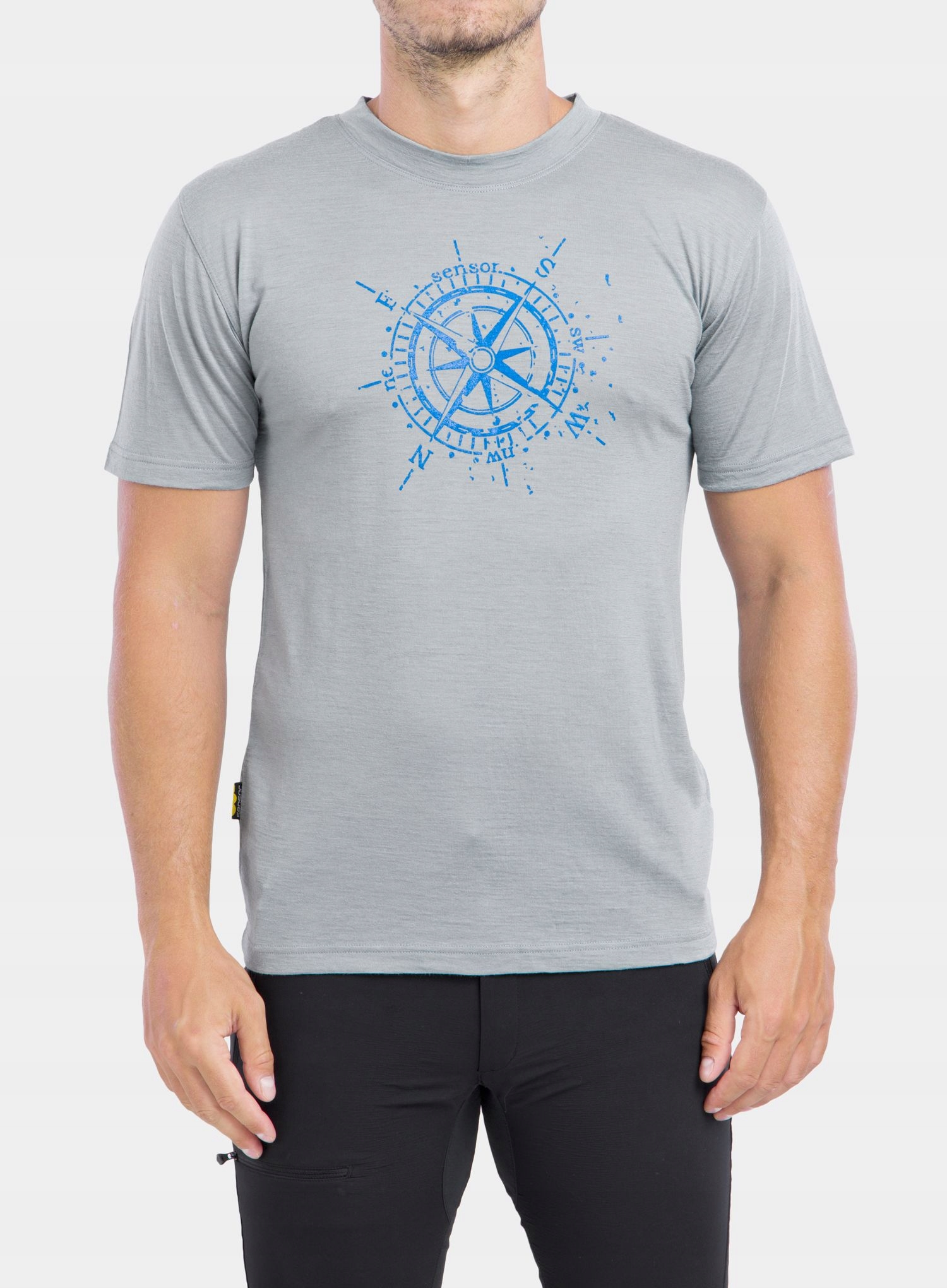 Merino tričko Sensor Merino Active Pt Tee S/s šedý kompas S