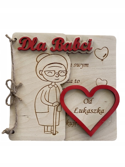 

Dzień Babci Dziadzia kartka dla babci Duża drzewo