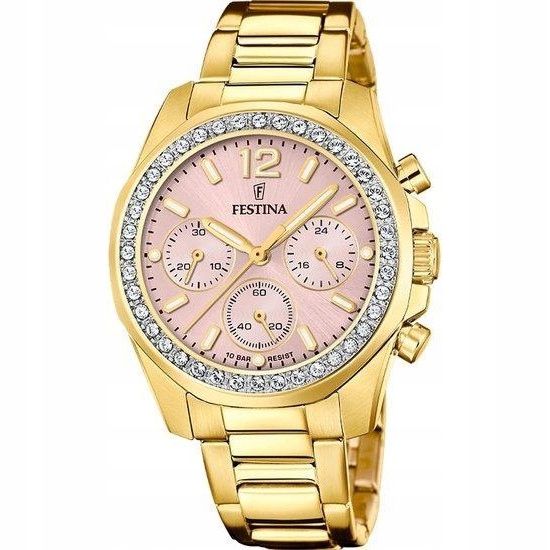 Dámské hodinky Festina F20609-4 zlaté