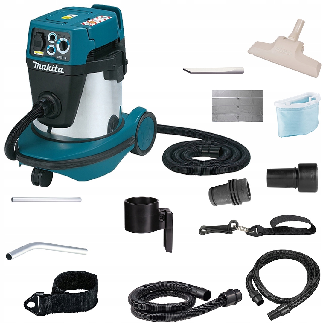 Makita VC2211MX1 1050W 22L M průmyslový Vysavač pro mokré i suché vysávání