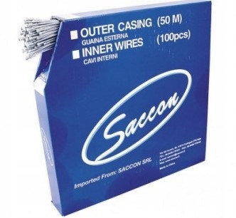 Brzdové lanko silniční 1,5 mm, 1800 mm x 100 kusů box