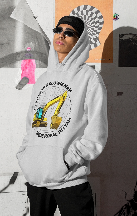 BLUZA PREZENT OPERATOR KOPARKI BĘDĘ KOPAŁ TU I TAM Rozmiar one size