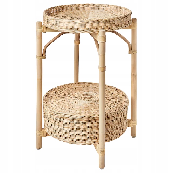 Ikea Tolkning Stolik nocny wykonano ręcznie 52 cm