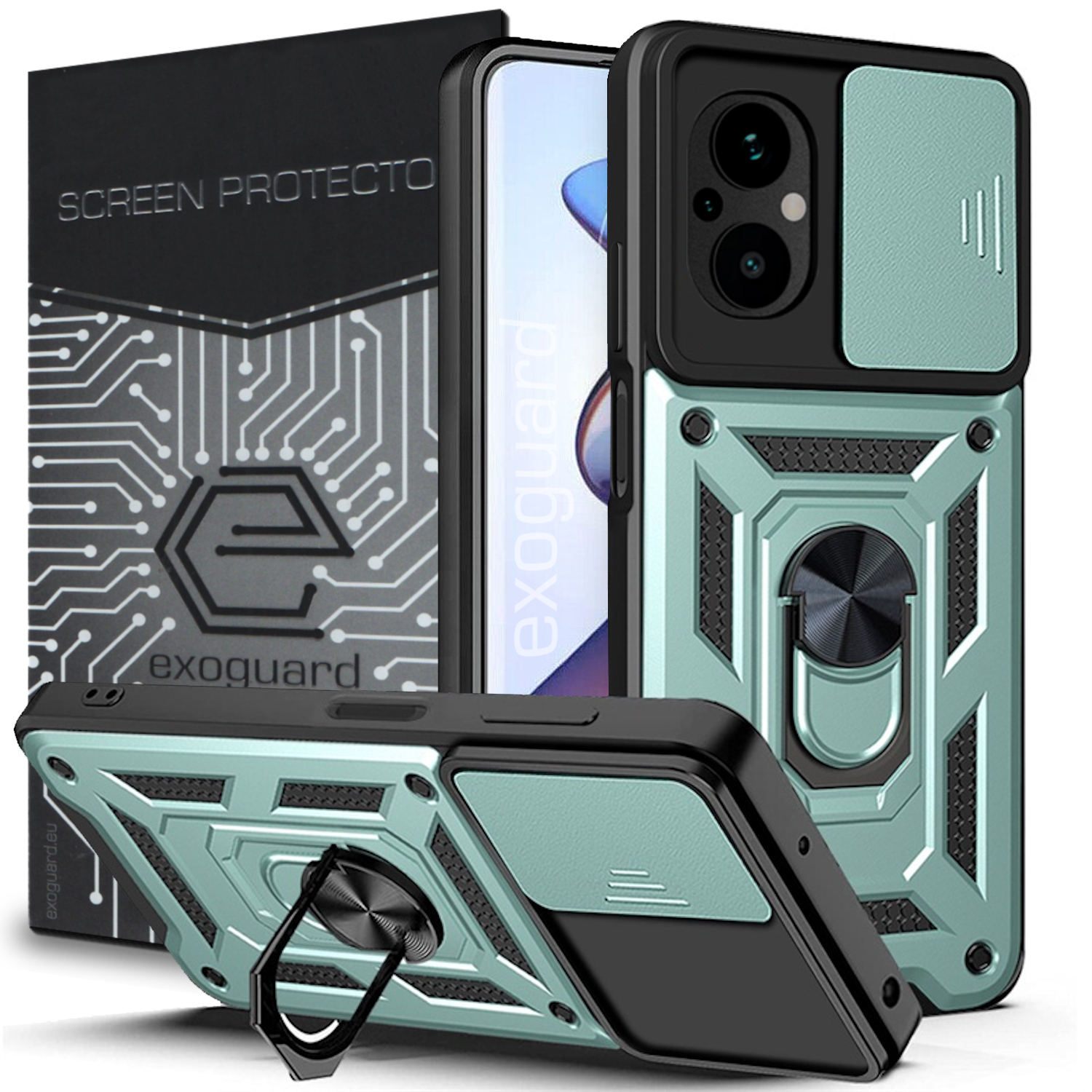 

Etui Pancerne Case Cover+szkło do Xiaomi Poco M5