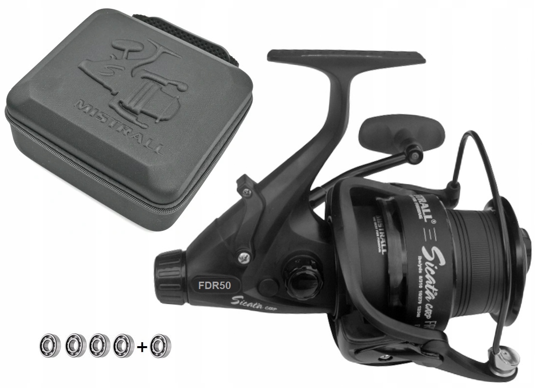 Naviják Mistrall Sicata Carp FDR50 5BB Volný Chod VEL.5,5:1 Alu Spool Ž