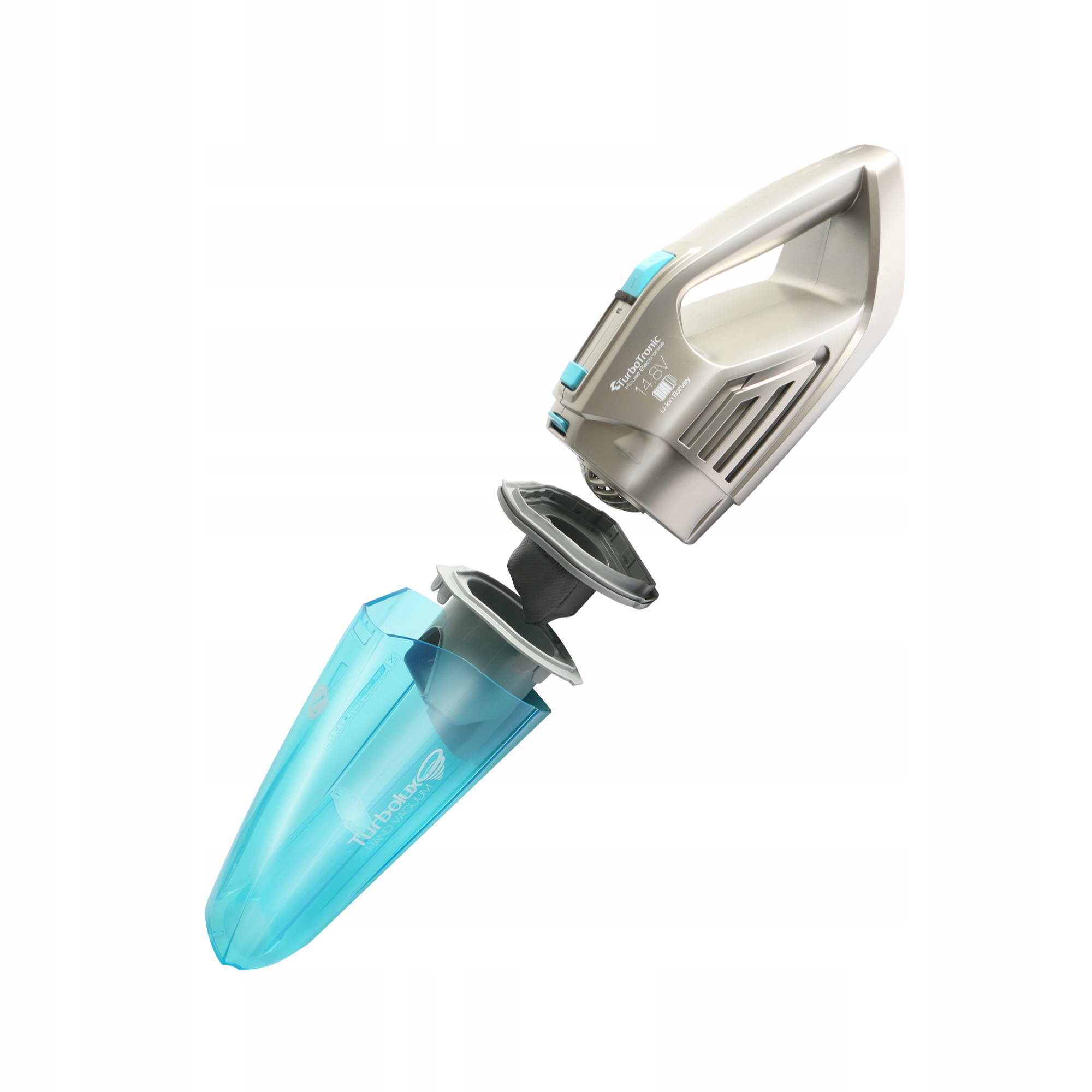 MOCNY ODKURZACZ SAMOCHODOWY RĘCZNY Z FUNKCJĄ PRANIA ZASYSA WODĘ 8KPA 120W Model TT-LUX400PLUS SILVER