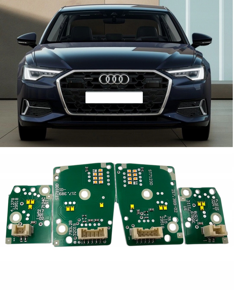 Moduly Csl Bílý Drl Audi A6 S6 C8 4K 2018-2024 Efekt White Plug&play