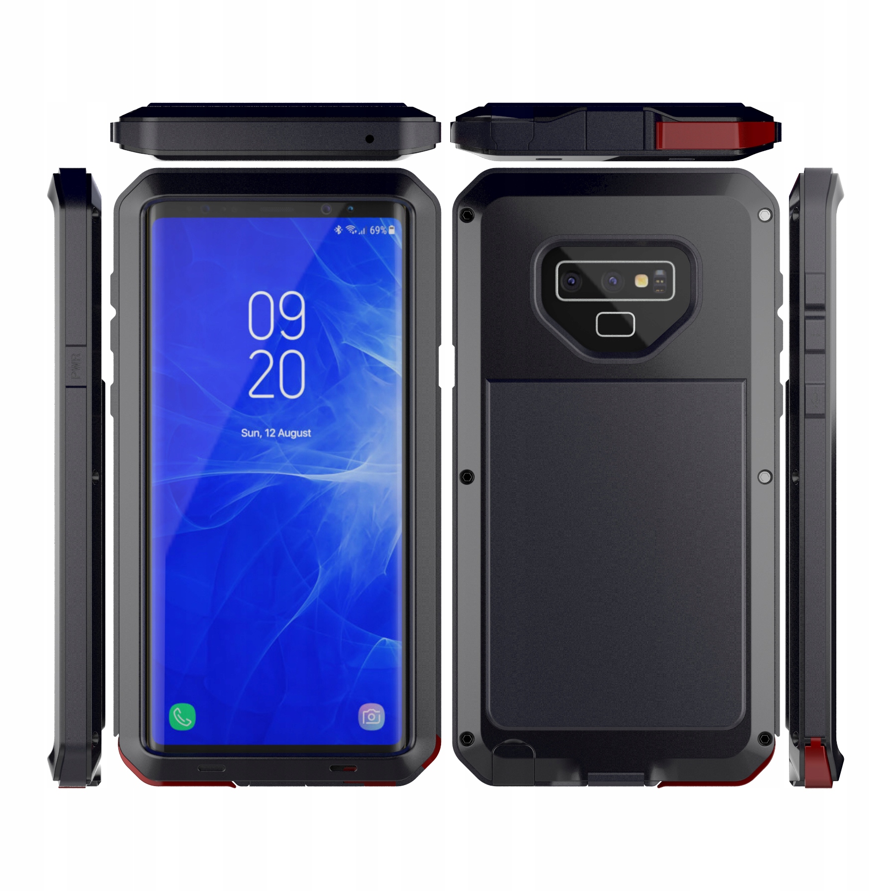 Lunatik Taktik Pancerne Pouzdro 360° Odolné Kryt pro Samsung Galaxy Note 9