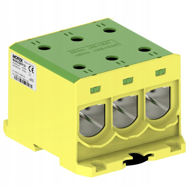 Złączka OTL300-3 żółto-zielony 3xAl/Cu 95-300mm2 1000V AC/1500V DC,