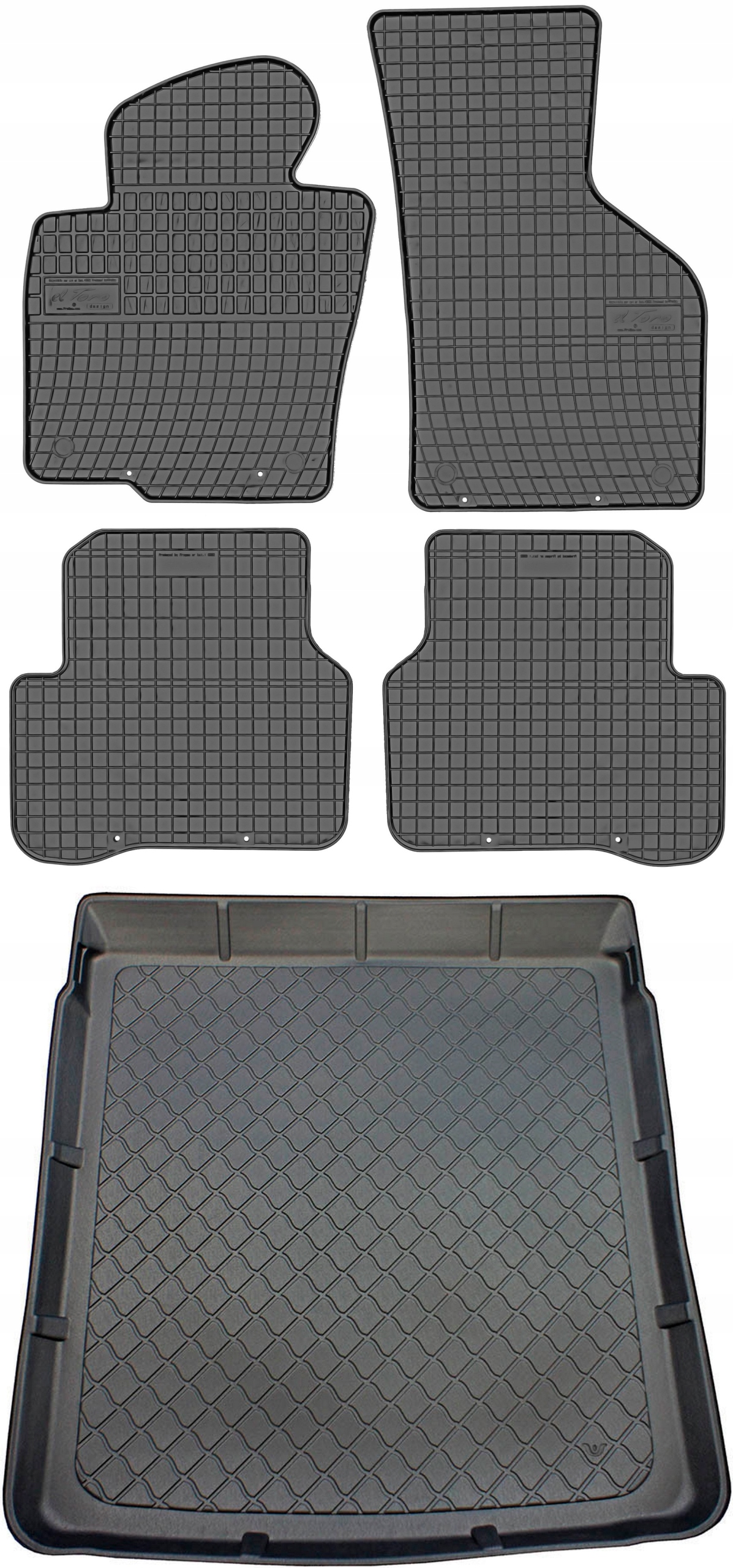 Volkswagen Passat B6 Sd 2005-2009 Koberce s rohožou