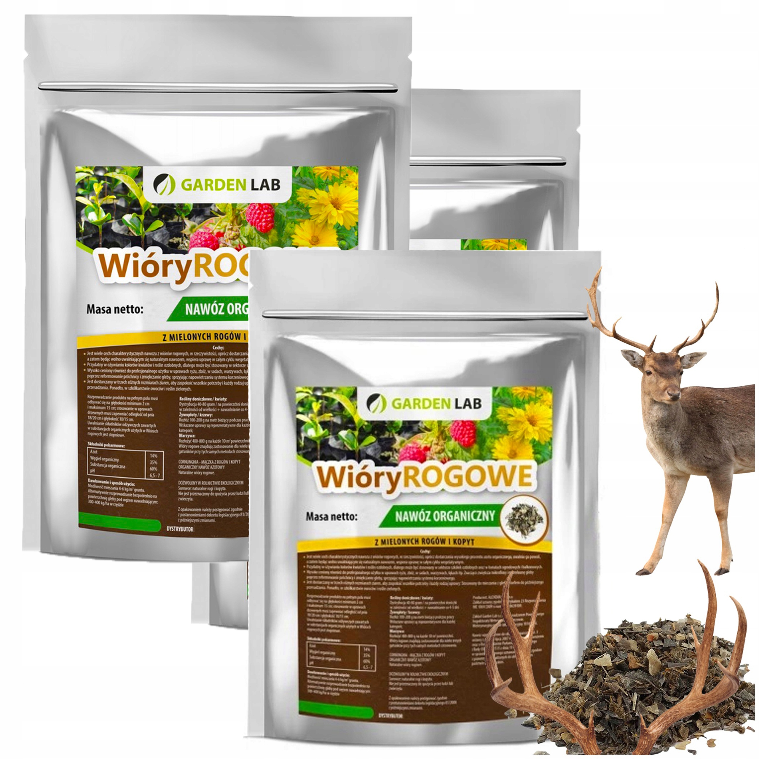 Nawóz Azotowy Wióry Rogowe Z Kopytami Bogaty W Azot 15 Kg