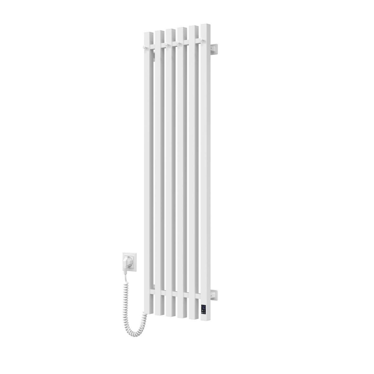 Elektrický kúpeľňový radiátor Biely Levante 330x1200 ľavý