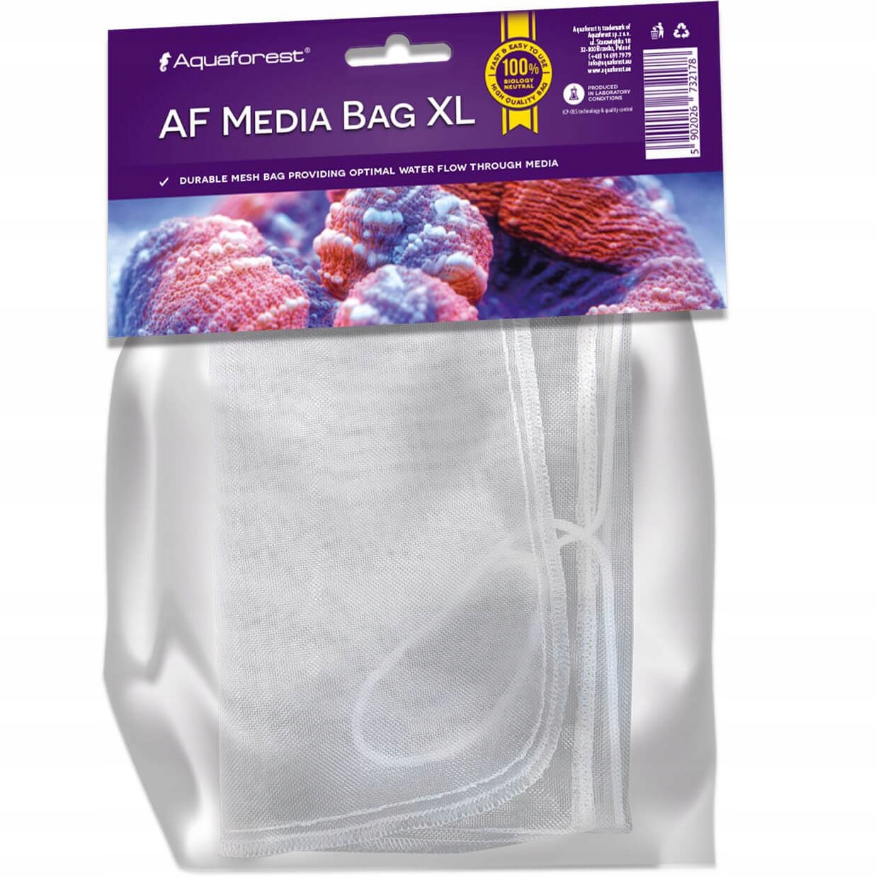 

Aquaforest Af Media Bag XL Siatka na wkład gęsta