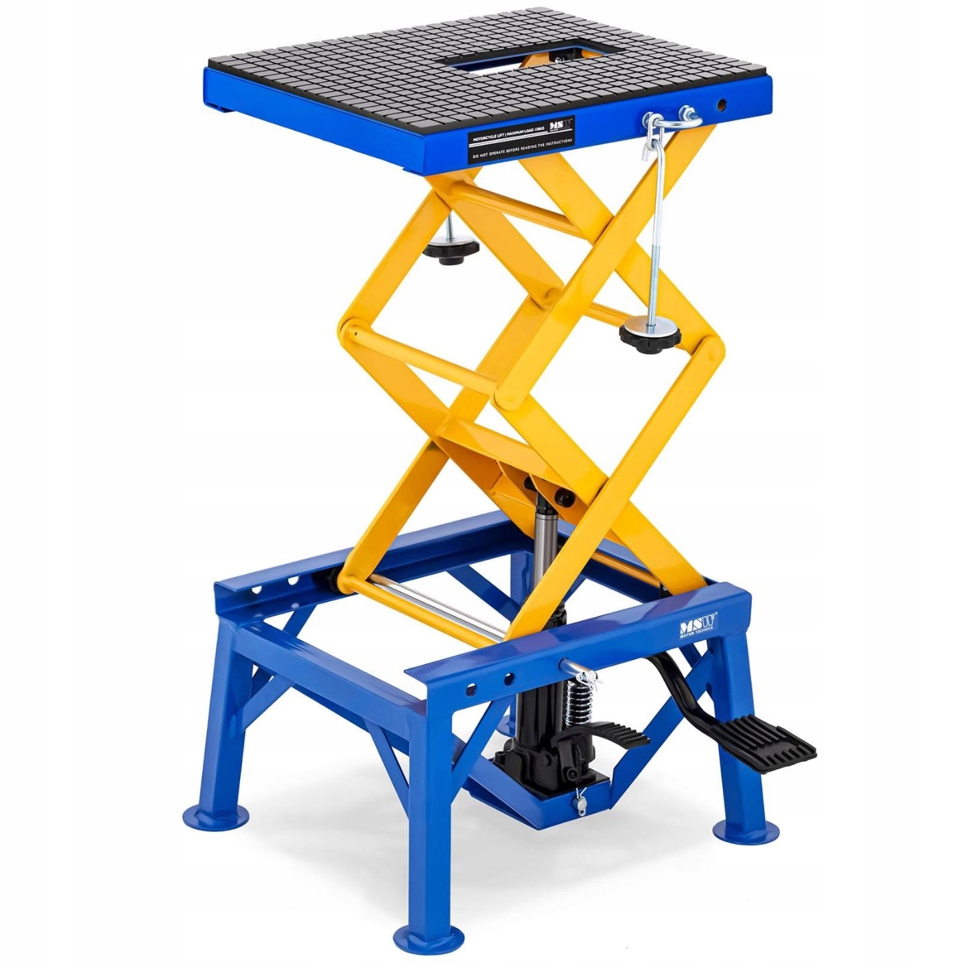 PODNOŚNIK MOTOCYKLOWY NOŻYCOWY PLATFORMA 41 x 35cm