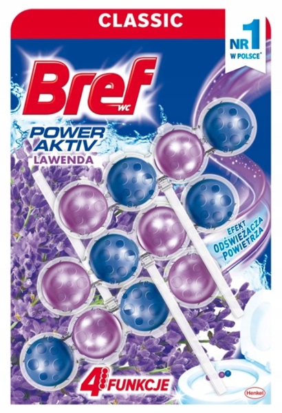 

Bref Power Activ Lawenda zawieszka kostka Wc 3x50g