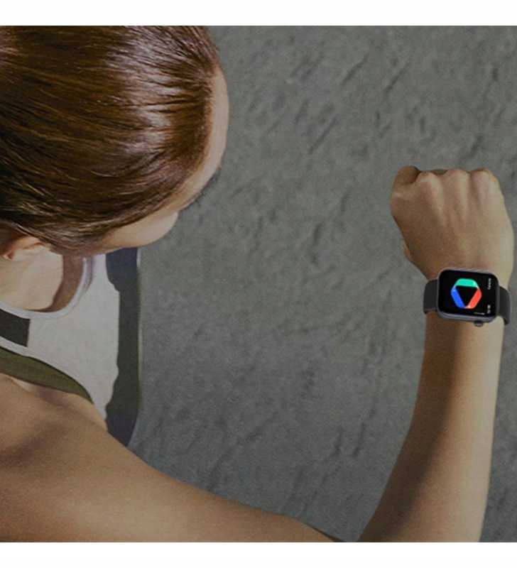 ZEGAREK SMARTWATCH RUBICON RNCE97 ROZMOWY CZARNY Materiał paska guma