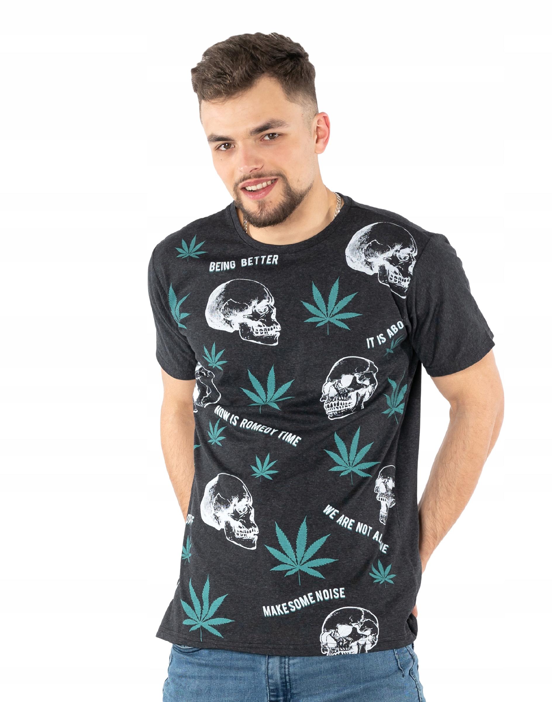 

Koszulka Podkoszulek T-shirt Męski Top KM25-7 r M