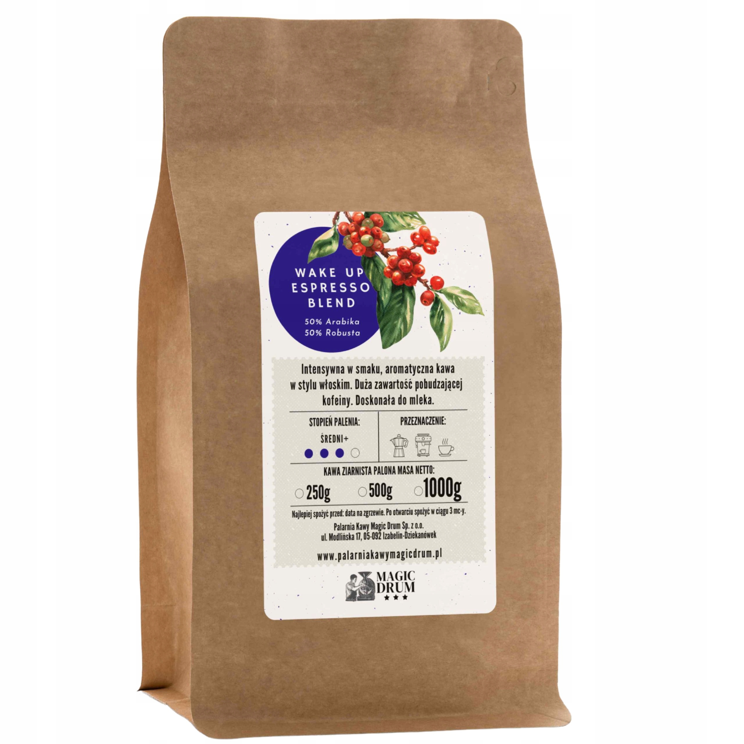 Levně Káva zrnková Wake Up Espresso Blend 50/50 1 kg