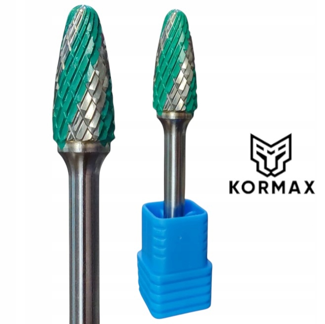 Fréza 12 mm rotační pilník Smíšený Zub 12x25 Úchop 6 mm z karbidu Kormax Vhm
