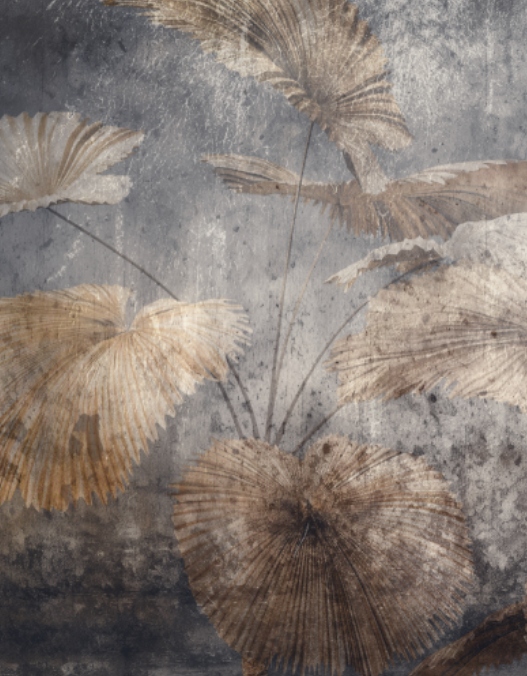 Fototapeta Palmové listy Retro 200 x 255 cm, flizelina 230 g