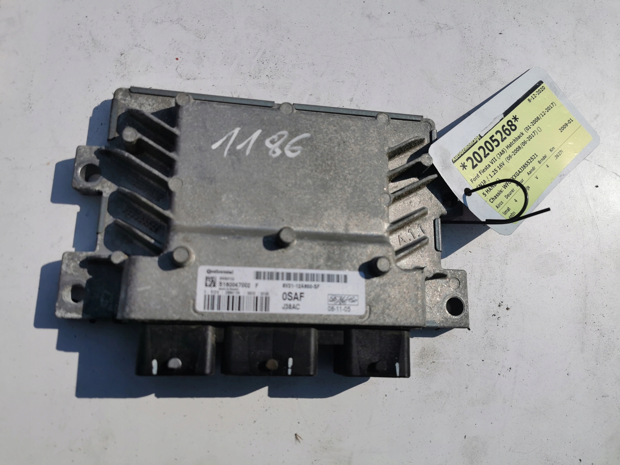 FORD FIESTA 1.25B S180047002F 8V21-12A650-SF KOMPU