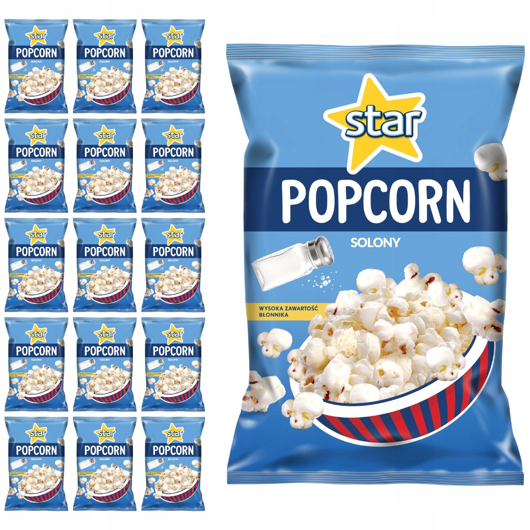 Star Popcorn solený 95 g x 16 kusů
