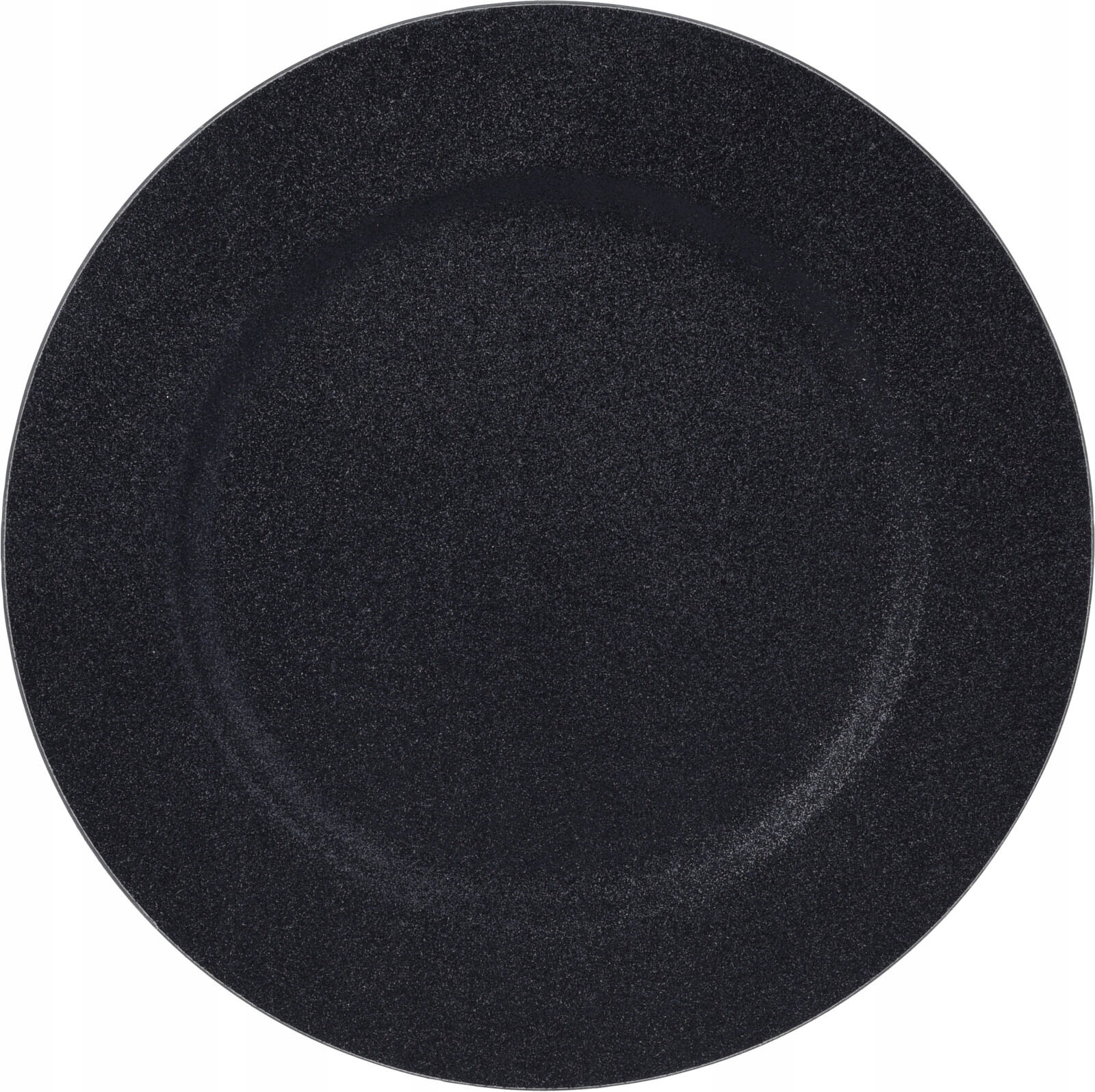 

Czarny błyszczący talerz Brokatowy Podtalerz Black