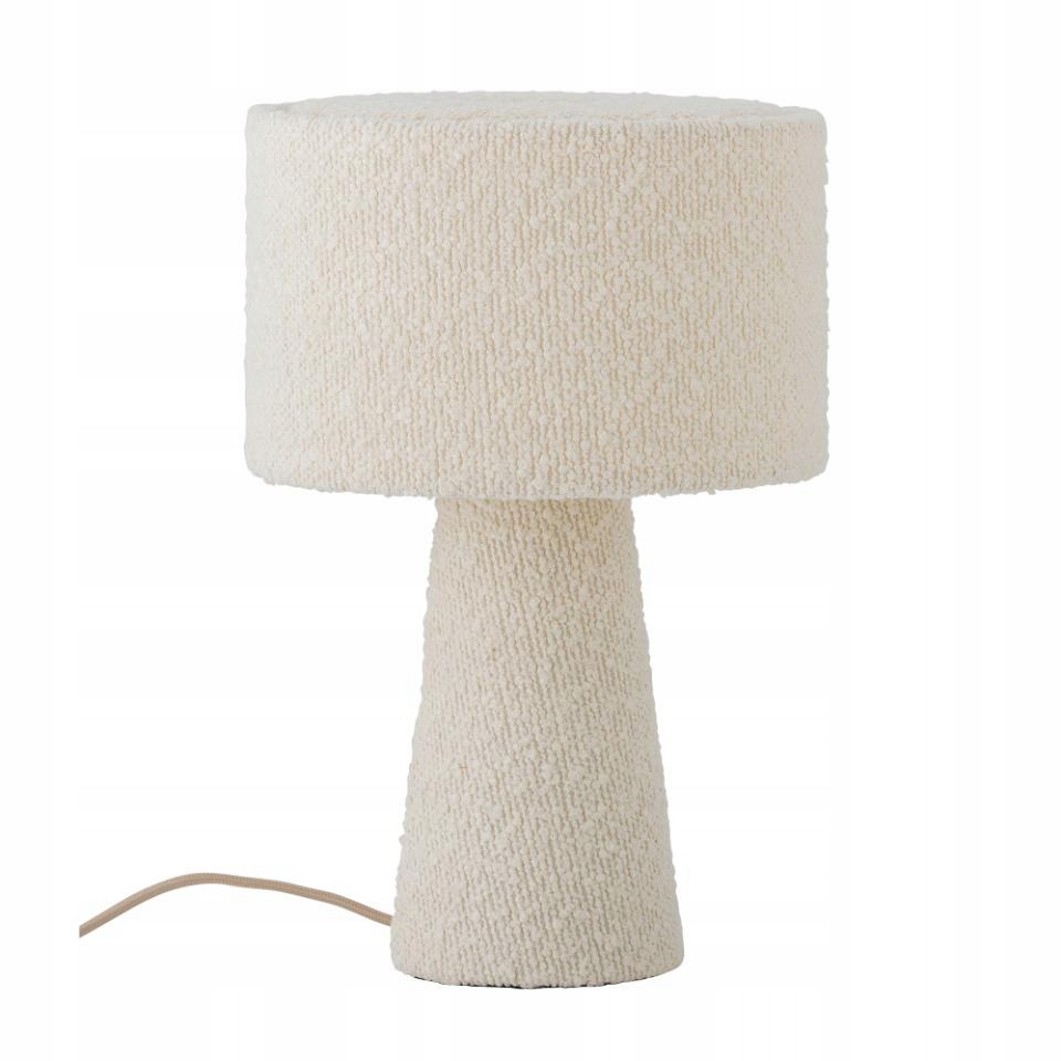 Bloomingville Emmie Stolní lampa z tkaniny Boucle bílá