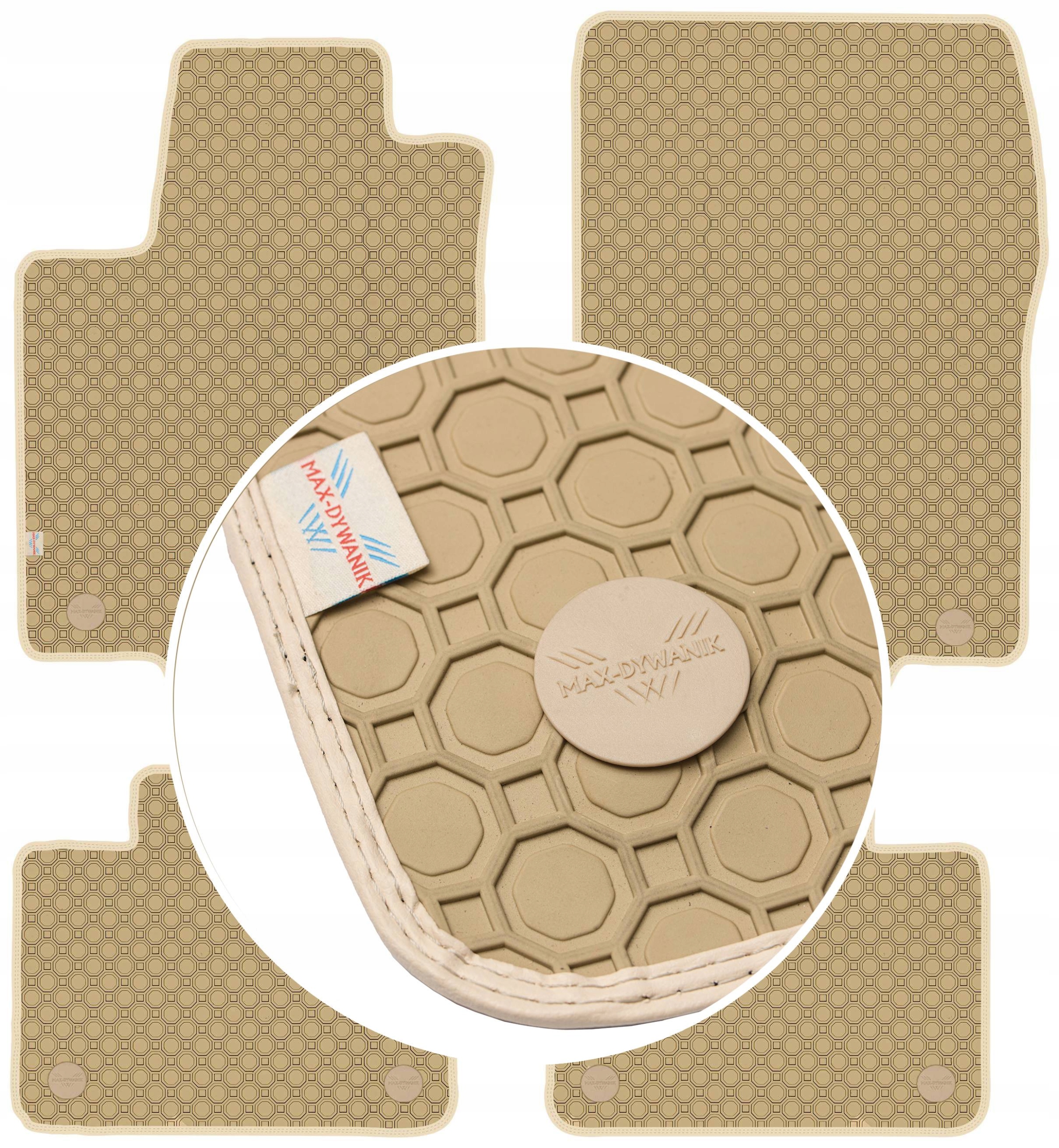 Mercedes Gl X166 2012-2015 Koberce Béžové