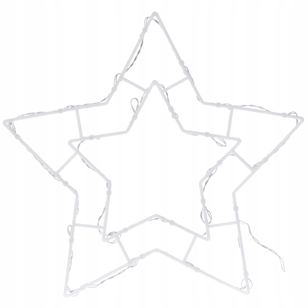ŚWIECĄCA OZDOBA NA OKNO GWIAZDA 24 LED DEKORACJA ŚWIĄTECZNA BOŻE NARODZENIE