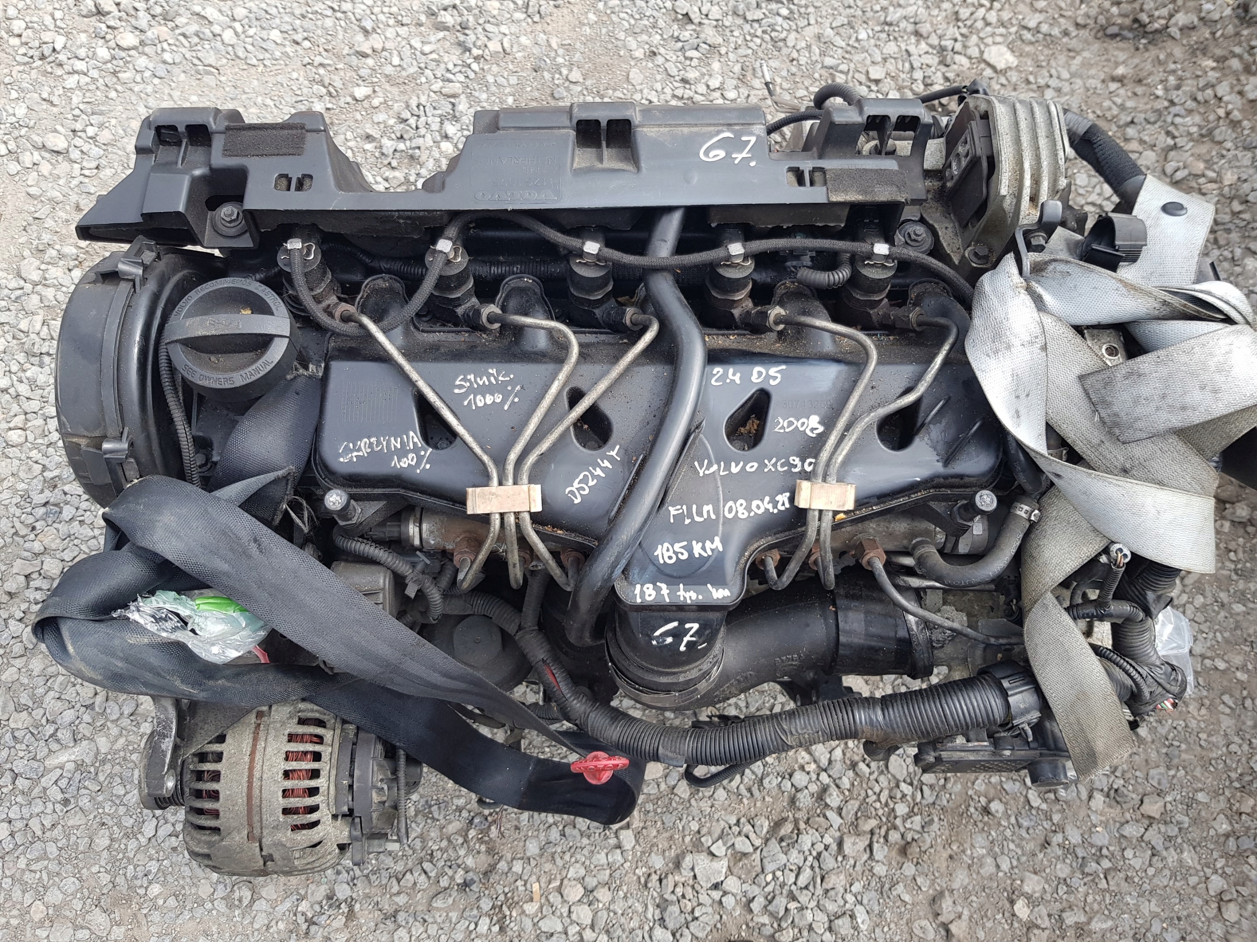 VOLVO S60 S80 V70 2.4 D5 185KM 2008 D5244T engine complete KPL 187 TYS KM