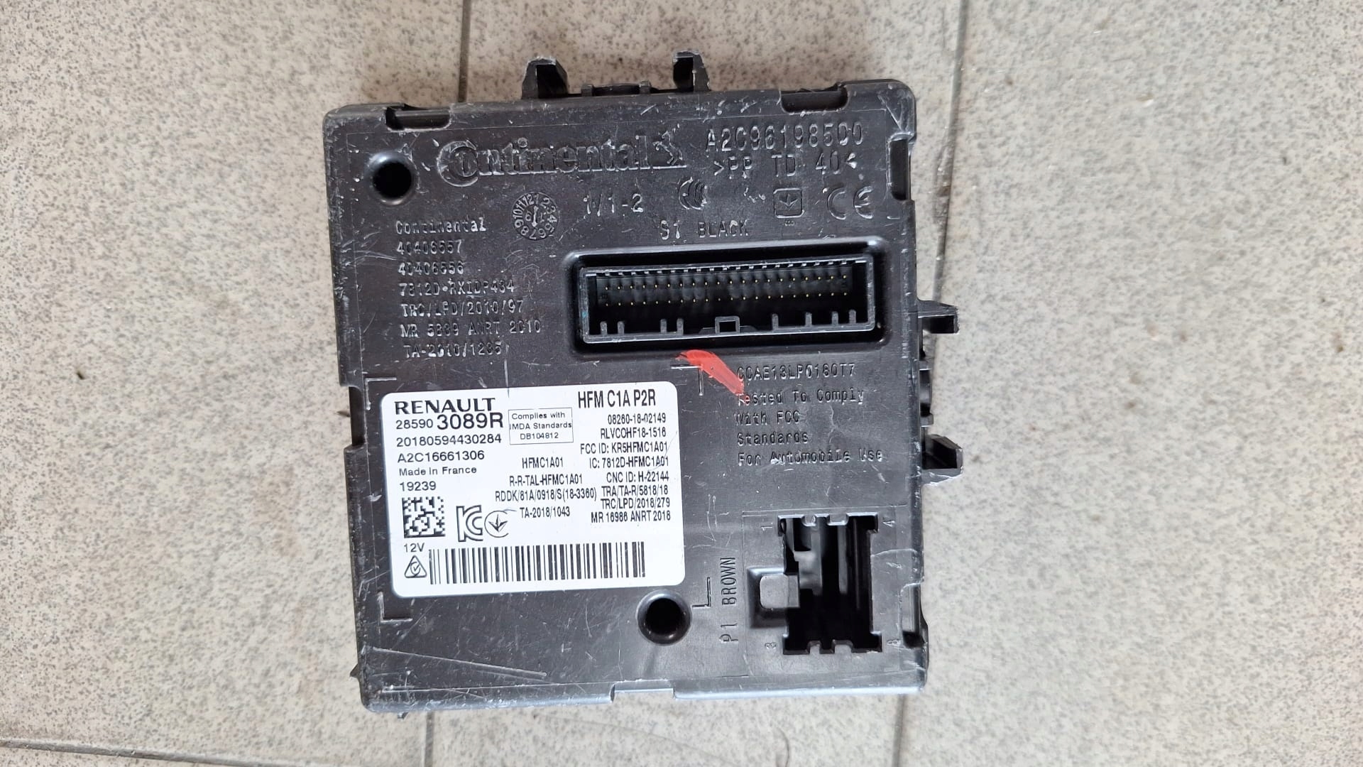 module control unit RENAULT TALISMAN ESPACE V 285903089R