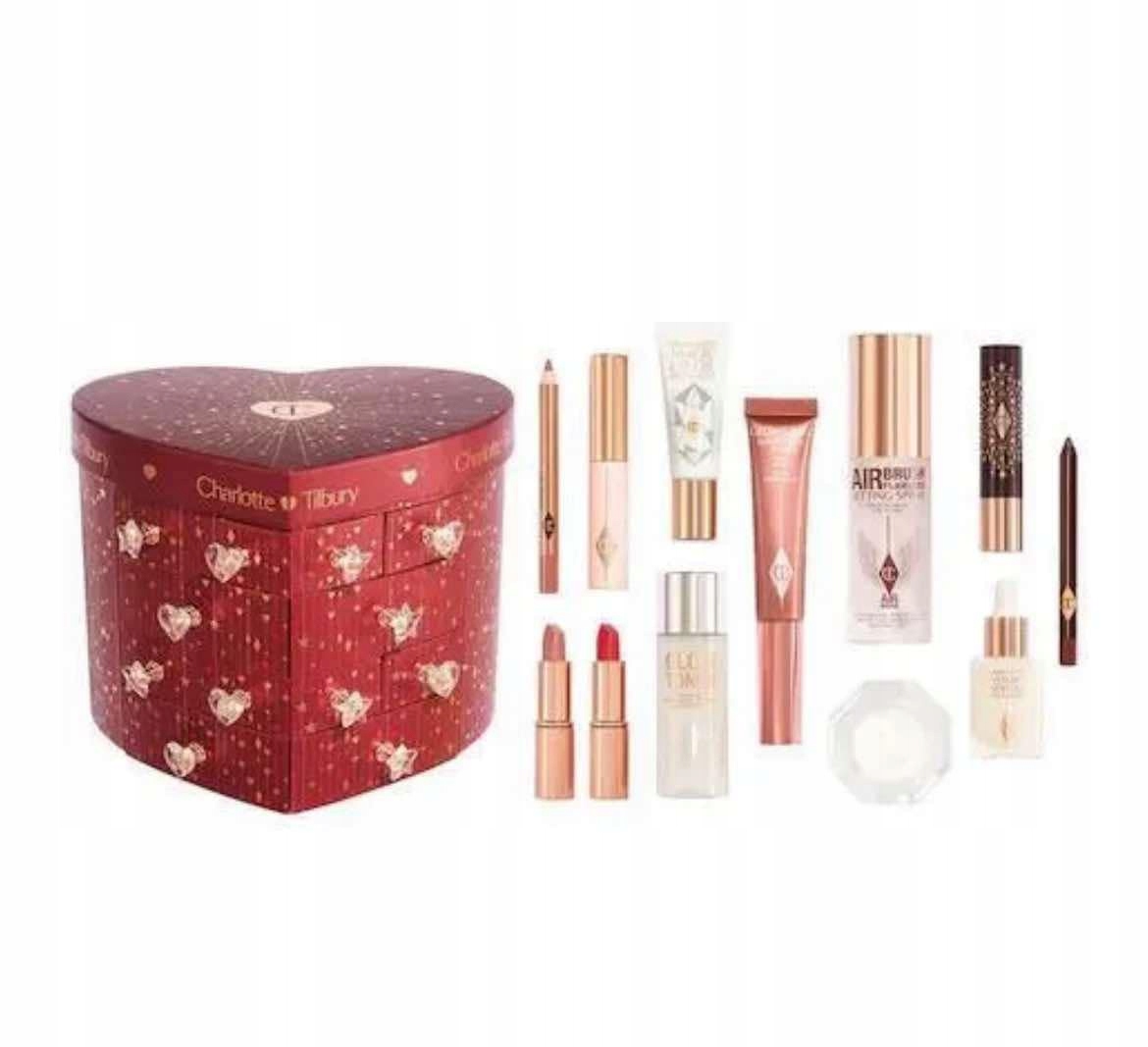 Адвент-календарь Charlotte Tilbury Beauty Treasure Chest of Love, косметика для макияжа и ухода — фото 2